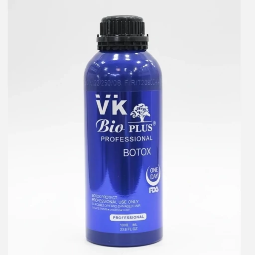 بوتاکس وی کی بیو پلاس احیا 80 درصد حجم 1000 میلی بدون فرمالدهید و پارابن دارای تاییدیه FDA مناسب انواع مو
