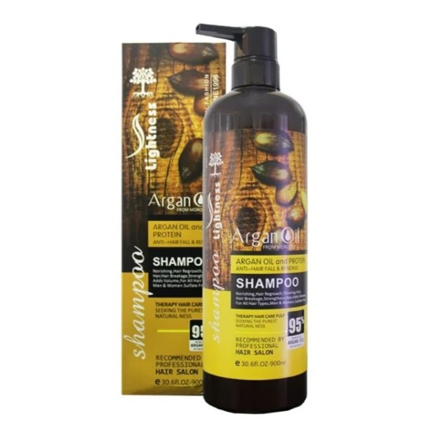 شامپو لایتنس روغن آرگان و پروتئین 900 میلیلیتر اسلواکی