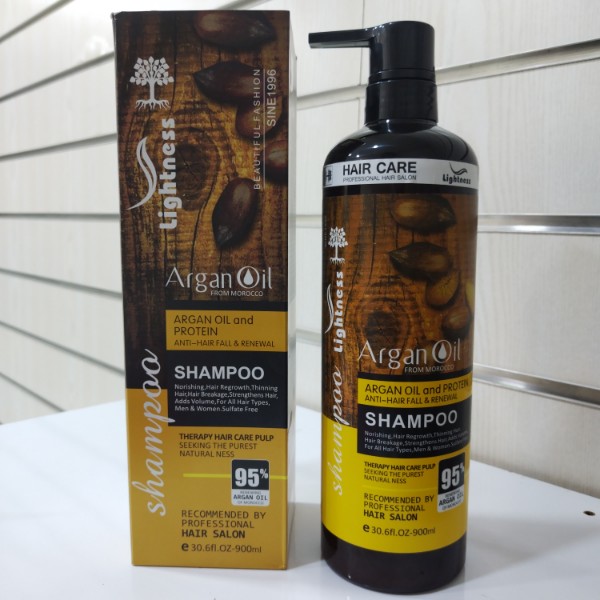 شامپو لایتنس روغن آرگان و پروتئین 900 میلیلیتر اسلواکی