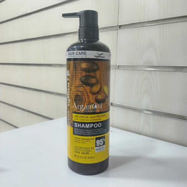 شامپو لایتنس روغن آرگان و پروتئین 900 میلیلیتر اسلواکی