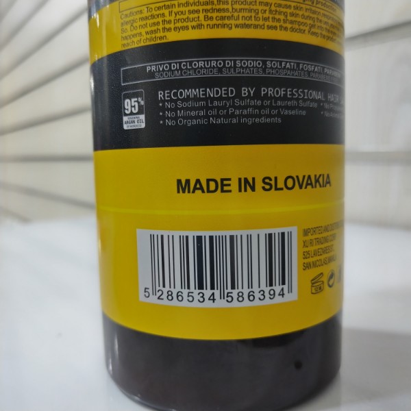 شامپو لایتنس روغن آرگان و پروتئین 900 میلیلیتر اسلواکی