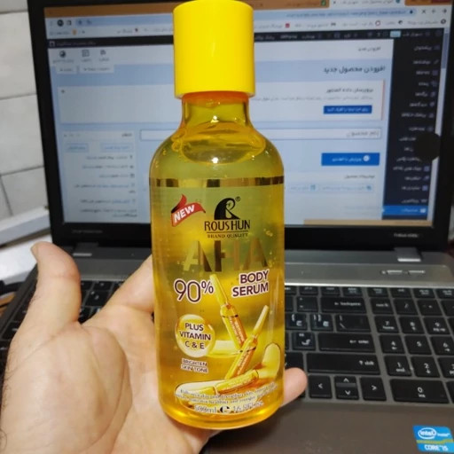 سرم بدن AHA Roushan 500 میلیلیتر لایهبرداری ملایم پوست