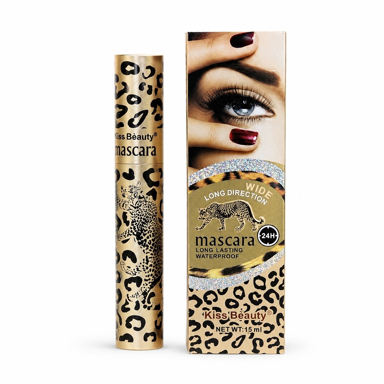 ریمل ضدآب Kiss Beauty 24 ساعته 15ml بدون ریزش