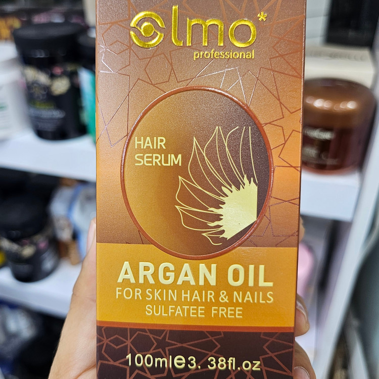 سرم مو Olmo Professional 1000ml روغن آرگان خالص تغذیه عمیق به ساقه