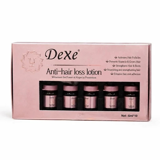 لوسیون ضد ریزش Dexe Original 10 عدد 6ml تقویت ریشه مقابله با طاسی