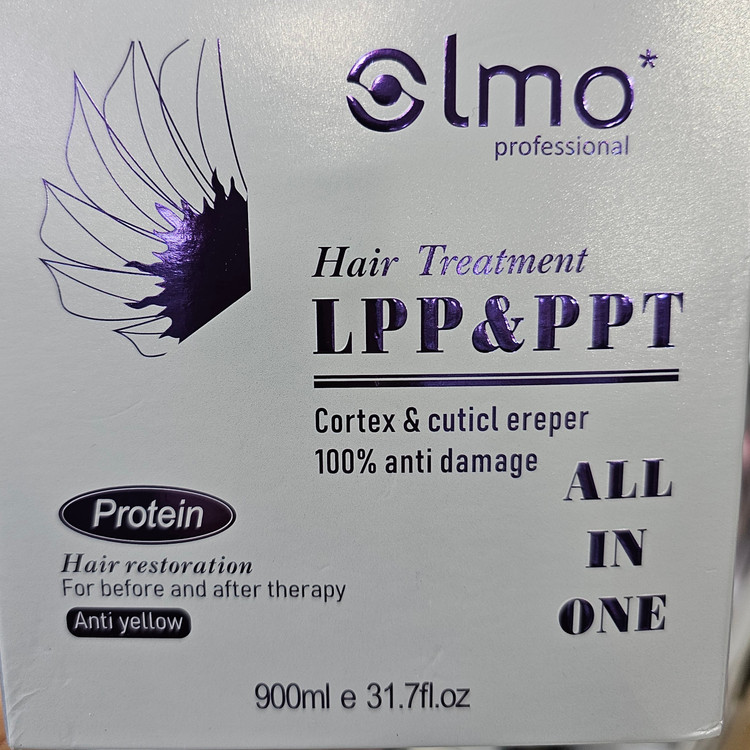 ماسک مو پروتئین اولمو LPP & PPT 900ml بدون سولفات برای موهای آسیبدیده