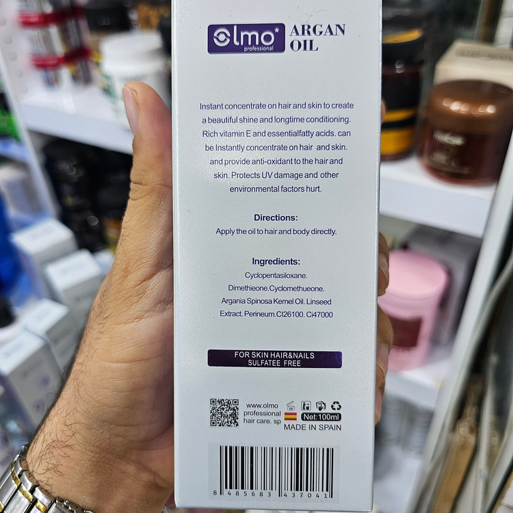روغن آرگان و بذر کتان المو اسپانیایی مدل Instant Concentrate حجم 100 میلیلیتر تقویت کننده و آبرسان پوست و مو