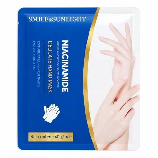 ماسک دست جفتی شفاف آبرسان و روشنکننده Smile & Sunlight با وازلین و نیاسینامید