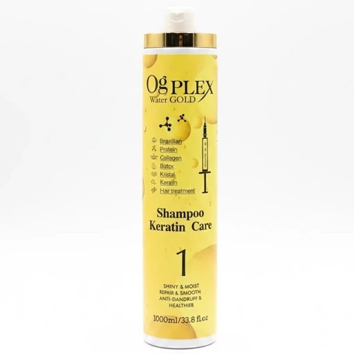 شامپو قبل کراتین OG PLEX Water Gold 1000 میلی - حاوی کراتین و کلاژن برزیلی