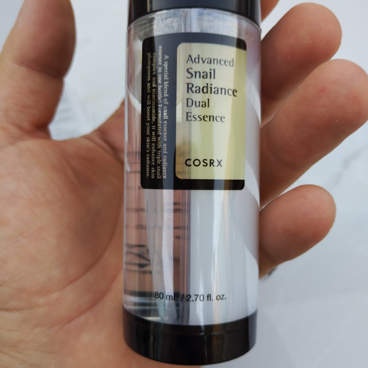 اسانس دابل حلزون و روشنکننده COSRX Advanced Snail Radiance Dual Essence 74.3% kompleks سهگانه حلزون + 5% نیاسینامید