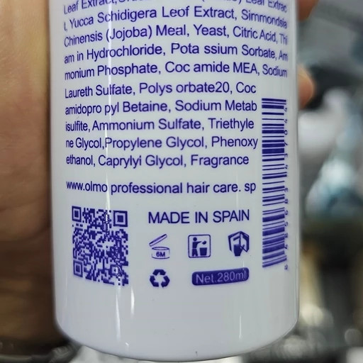 اسپری انرژیبخش مو اولمو 280 ml تقویت فولیکول ضدچربی خوشبوکننده محرک ریشه ضدحرارت