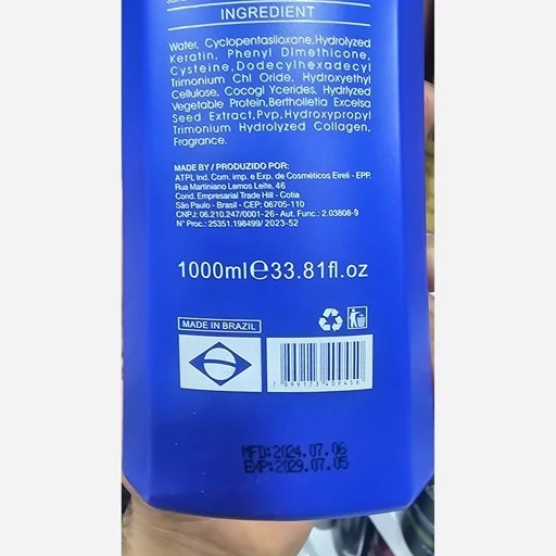 نانو کراتین بوتاکس AtPLEX برزیلی 1100ml برای موهای آسیبدیده و خشک، درمان 100% و صافی 60%