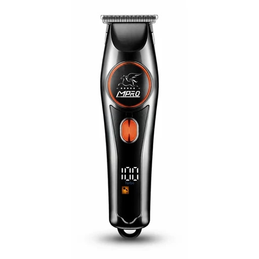MPRO MP-642 Professional Trimmer 6800RPM T-Blade Self-Sharpening 120min Battery LCD Display