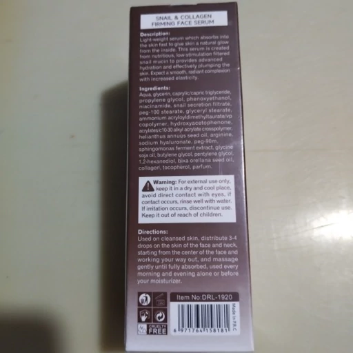 سرم صورت DR.RASHEL SKIN CARE the Snail Face Serum برای کاهش لکهای تیره و افزایش درخشندگی و شفافیت پوست