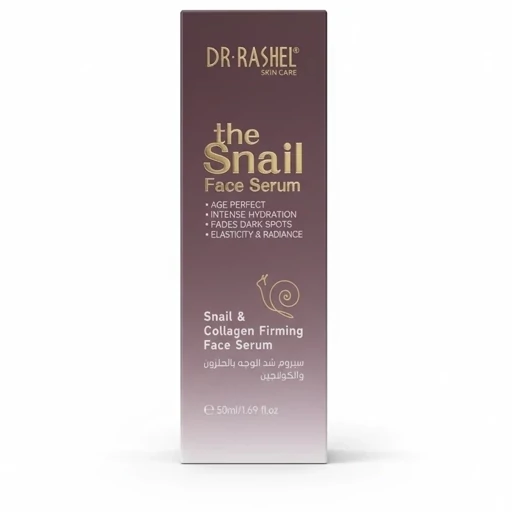 سرم صورت DR.RASHEL SKIN CARE the Snail Face Serum برای کاهش لکهای تیره و افزایش درخشندگی و شفافیت پوست