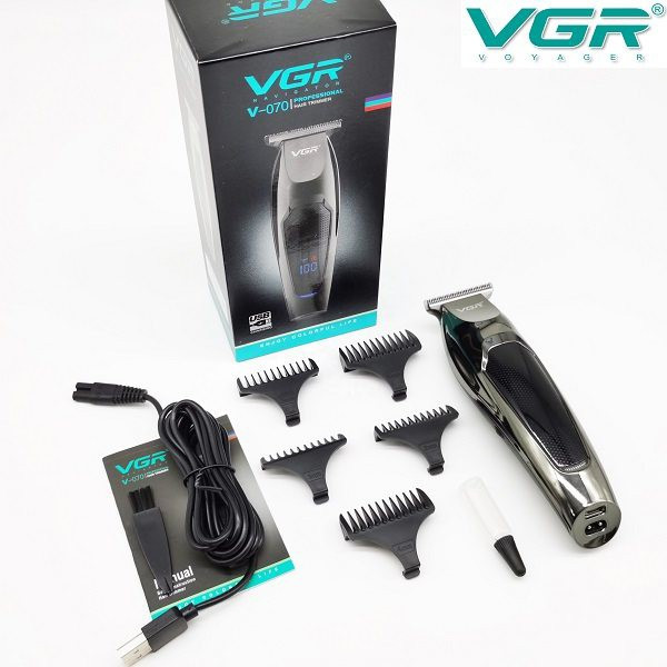 ماشین اصلاح مردانه وی جی آر VGR مدل V-070 اصلی دو سرعته (ماشین اصلاح 2کاره،ریش تراش صورت،خط زن) کیفیت بالا (نیاز به