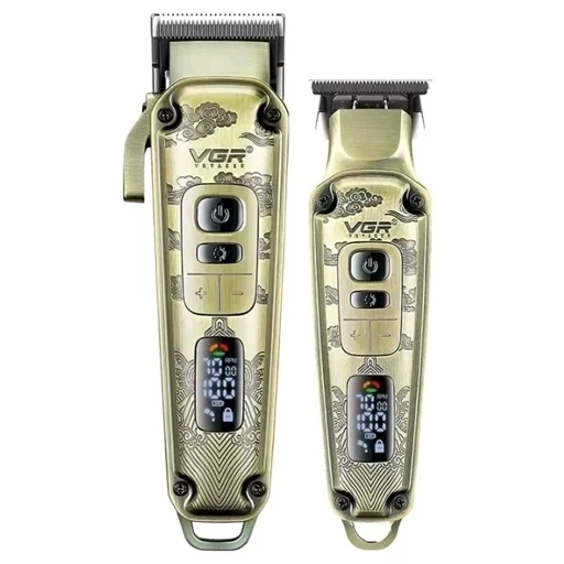 ماشین اصلاح سر و صورت دوقلو VGR مدل 643-7 دور موتور 5500 تا 7000 باتری 2600 و 1600