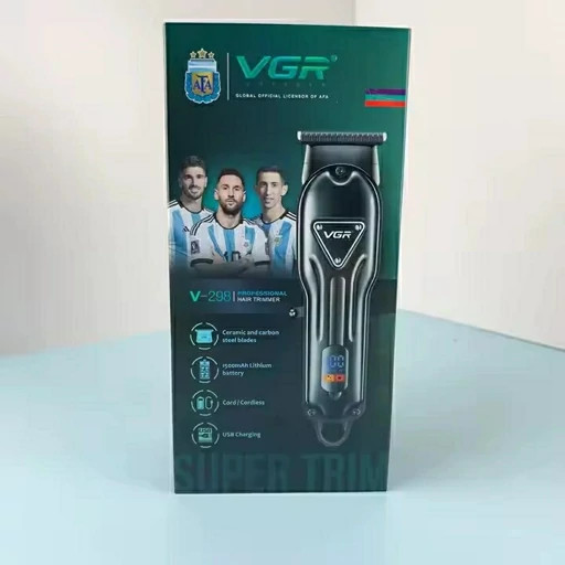 ماشین اصلاح وی جی آر مودل V-298 تیتانیوم ضد آب چند رنگ