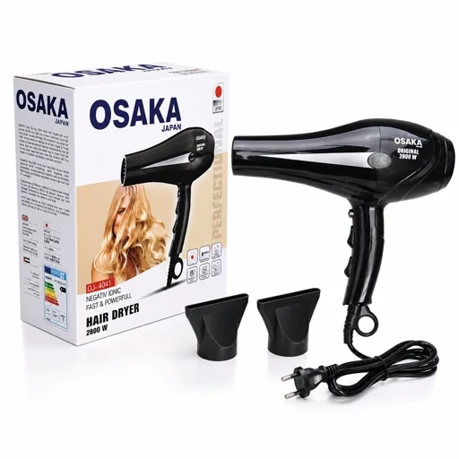 Osaka OJ-4241 2800 Watt Professional Hair Dryer with Anti-Frizz Ion Technology