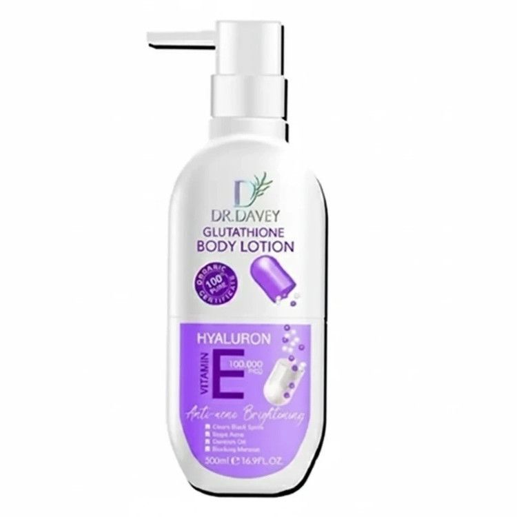 لوسیون بدن دکتر دیوی 500ml ویتامین E C B3 مرطوب و آبرسانی