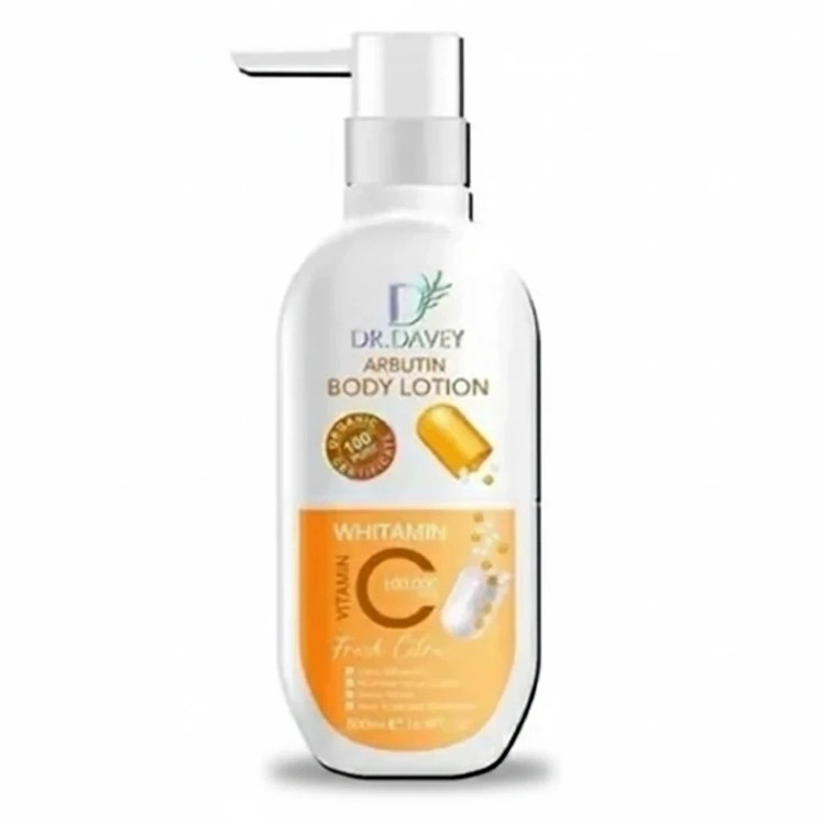 لوسیون بدن دکتر دیوی 500ml ویتامین E C B3 مرطوب و آبرسانی