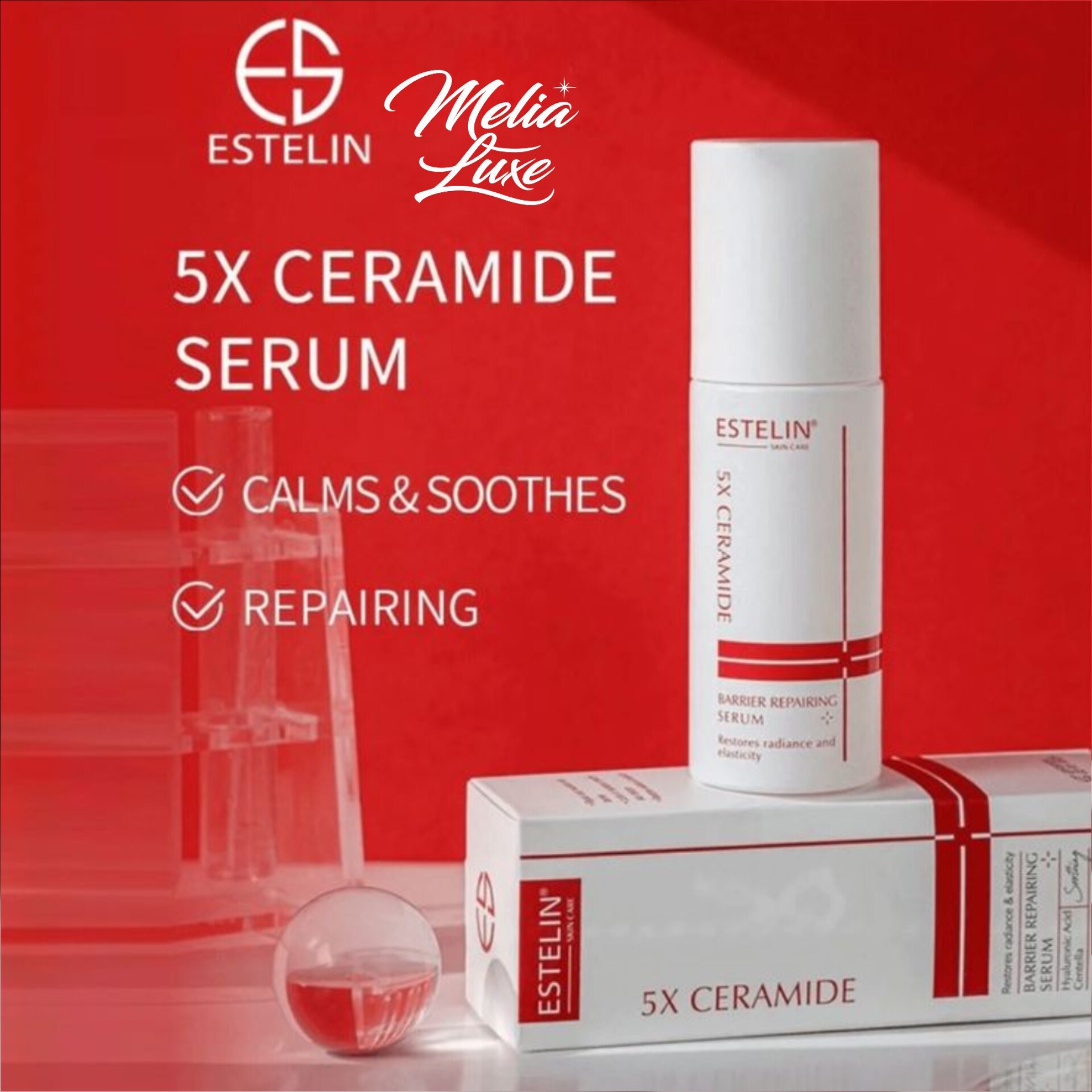 Estelin 5X Ceramide Barrier Repairing Cleanser 120g 5 Ceramide برای پوست خشک و حساس
