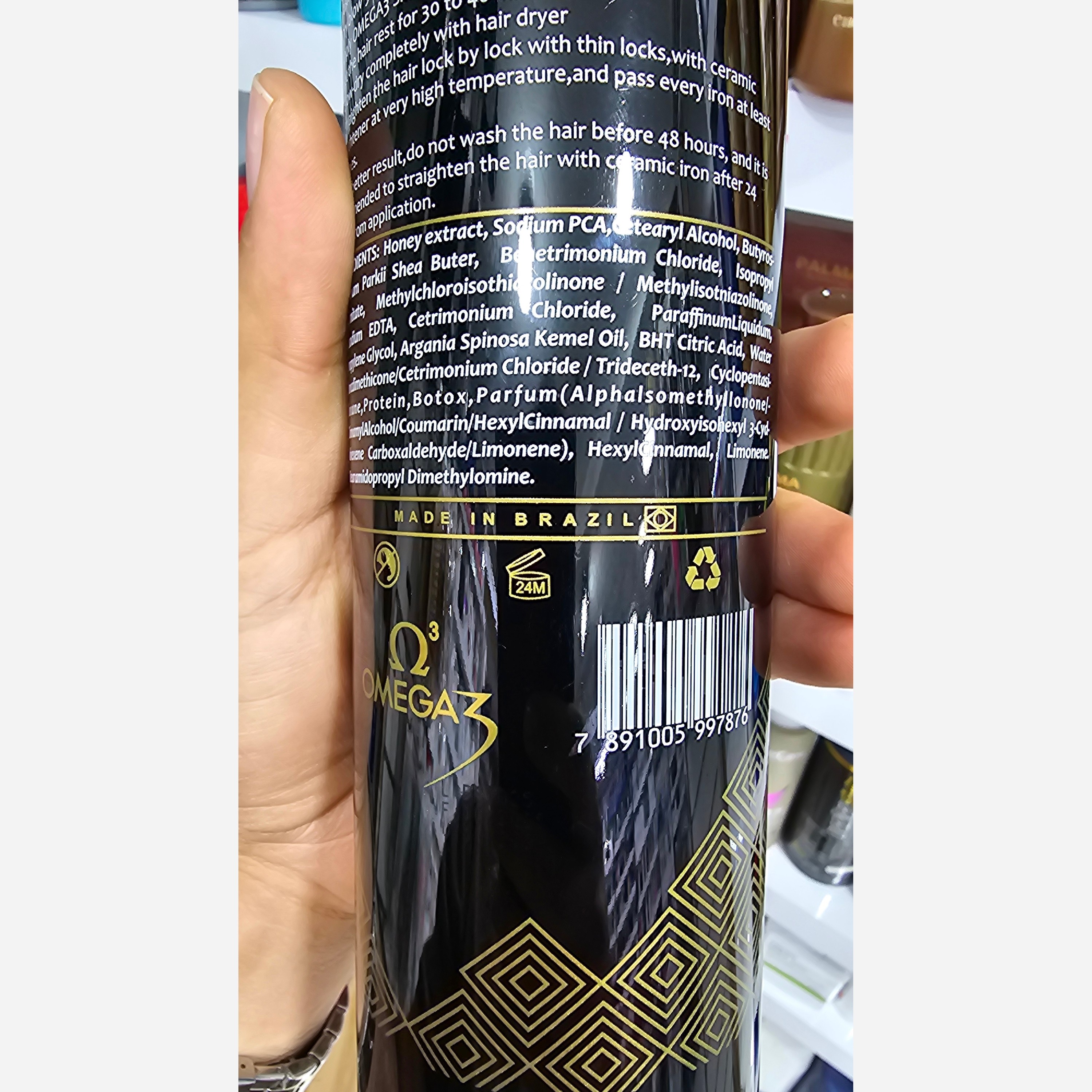 پروتئین امگا3 بوتاکس آمریکایی احیا 90% و صافی 80% با شاین بالا، بدون فرمالدئید و آلرژی