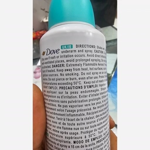 اسپری ضد تعریق بدون الکل Dove داو حافظ 48 ساعت گلابی 250ml