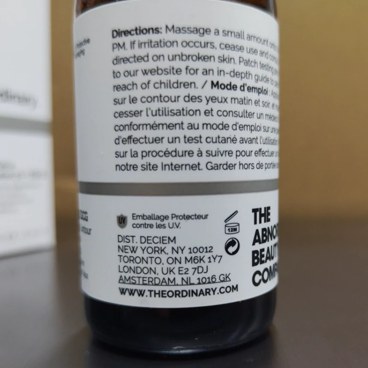 سرم دور چشم اوردینری مدل 5% Caffeine Solution حجم 30 میل اصل - کاهش پف و تیرگی پوست