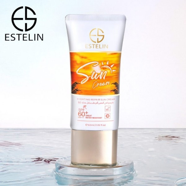 ضد آفتاب استلین SPF60 آبرسان و ترمیم کننده حاوی ویتامین C و هیالورونیک اسید