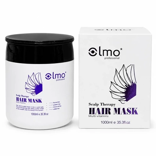 ماسک مو Olmo Professional Scalp Therapy 1000ml - ترمیم عمیق، آبرسانی و تغذیه با کراتین، نارگیل و مولتی ویتامین