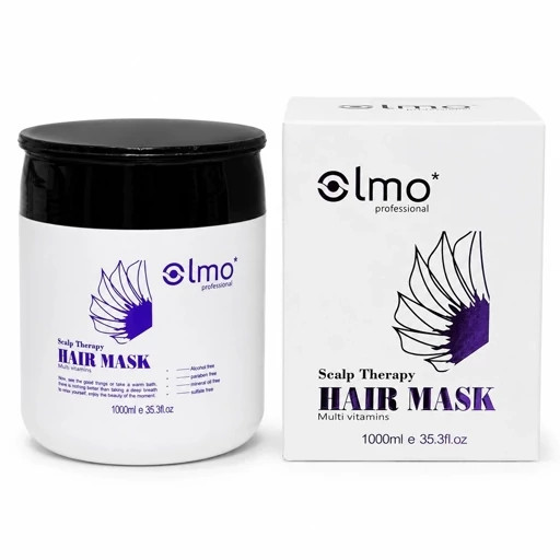 ماسک مو Olmo Professional Scalp Therapy 1000ml - ترمیم عمیق، آبرسانی و تغذیه با کراتین، نارگیل و مولتی ویتامین