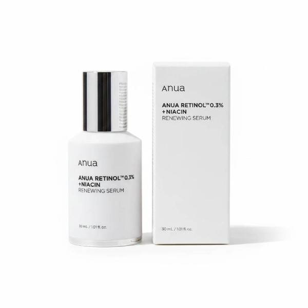 سرم رتینول 0.3% آنوا ANUA + نیاسینامید 5% – سرم نوسازی پوست با عصارههای گیاهی