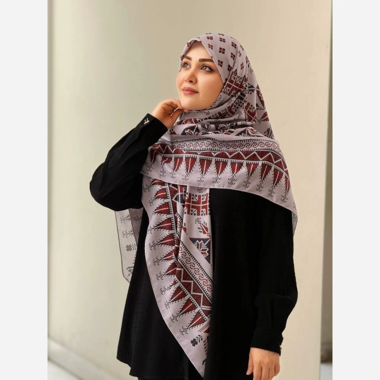 روسری نخ کاستوم طرح سما سایز 140