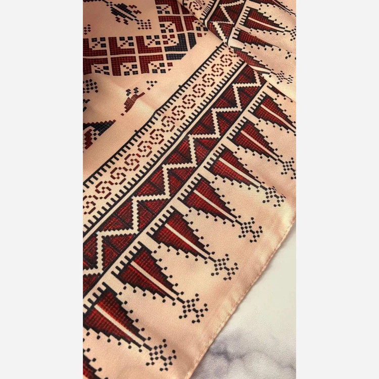 روسری نخ کاستوم طرح سما سایز 140