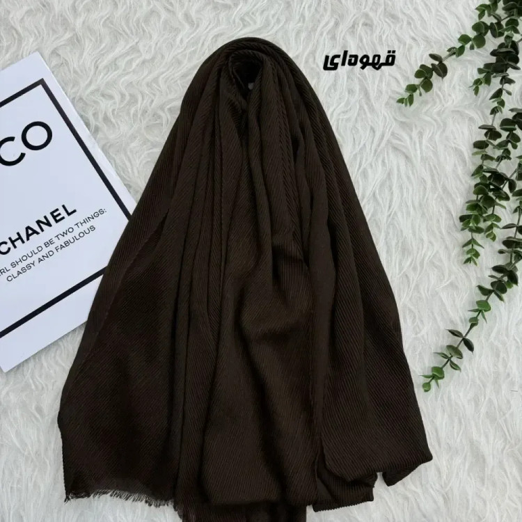 شال وارداتی سوپرنخ برشکا طرح تیغ ماهی سایز 204 در 84 سانتیمتر