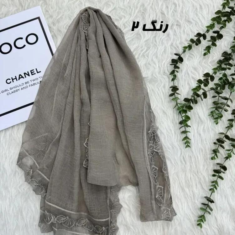 شال وارداتی حریر دانتل مجلسی و روزمره قواره 200 در 65