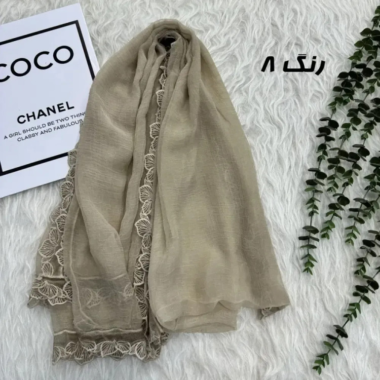 شال وارداتی حریر دانتل مجلسی و روزمره قواره 200 در 65
