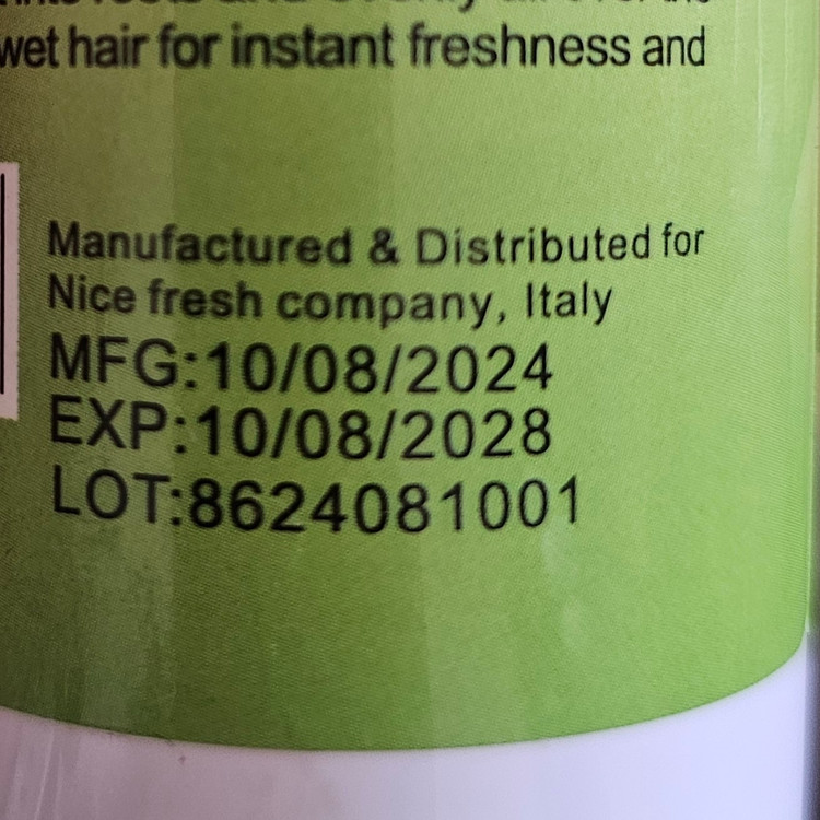 اسپری مو فر Nicefresh 280ml کلاژن و روغن نارگیل، ضد وز، آبرسان، بدون سولفات و پارابن