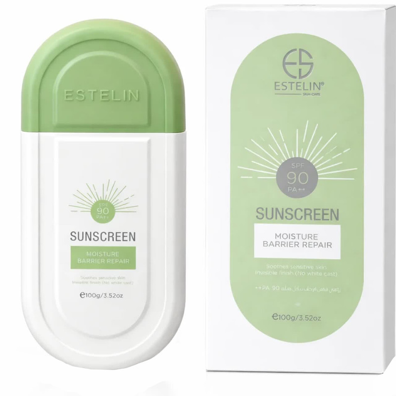 کرم ضد افتاب بی رنگ صورت استیلن SPF 90 مدل MOISTUER محافظ در برابر UVA و UVB مناسب برای انواع پوست؛ مختلط؛ حساس حجم 100