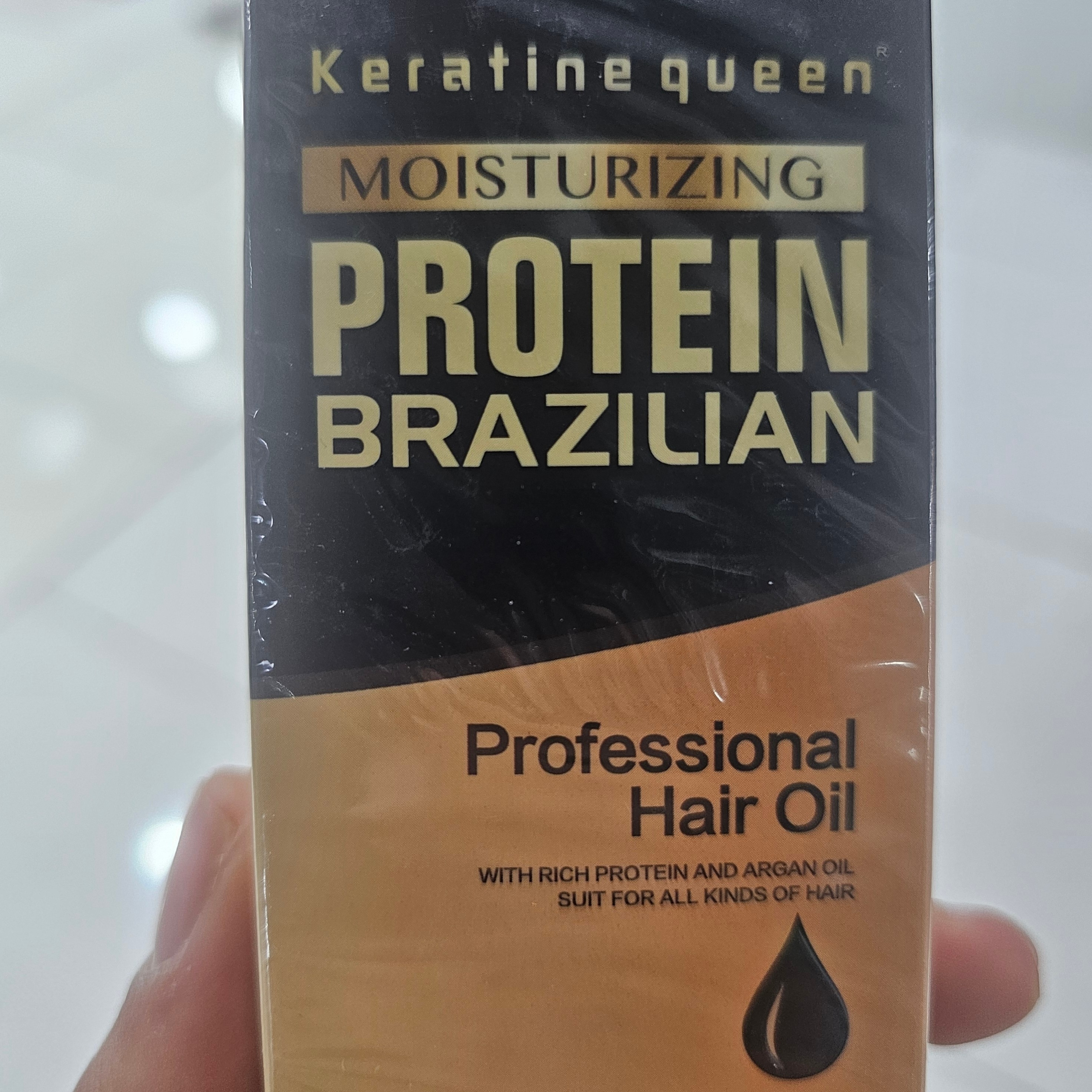 روغن مو آرگان کراتین کویین 100 میلیلیتر پروتئین برزیلی بدون سولفات موهای خشک