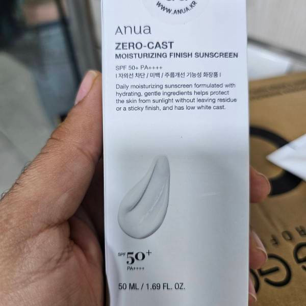 کرم ضدآفتاب آنوا Zero Cast SPF 50+ PA++++ بیرنگ برای صورت و بدن