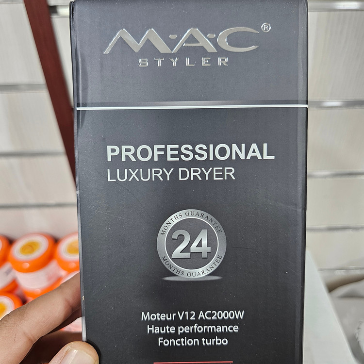 سشوار سالنی مک استایلر MC-6655 2000 وات موتور AC V12 سوپر پروفشنال