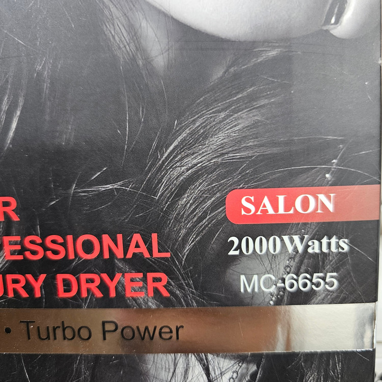 سشوار مک استایلر MC-6655 2000 وات موتور AC V12 Turbo Power