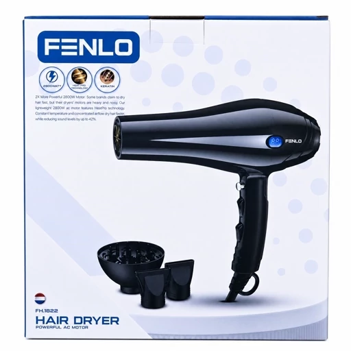 سشوار حرفهای فینلو FH.1822 2800 وات موتور AC تکنولوژی HeatPro