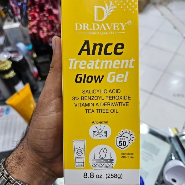 ژل ضد جوش دکتر دیوی 258 گرم 3٪ بنزوئیل پراکسید + سالیسیلیک اسید کنترل چربی و التهاب، درمان آکنه و ضد لک