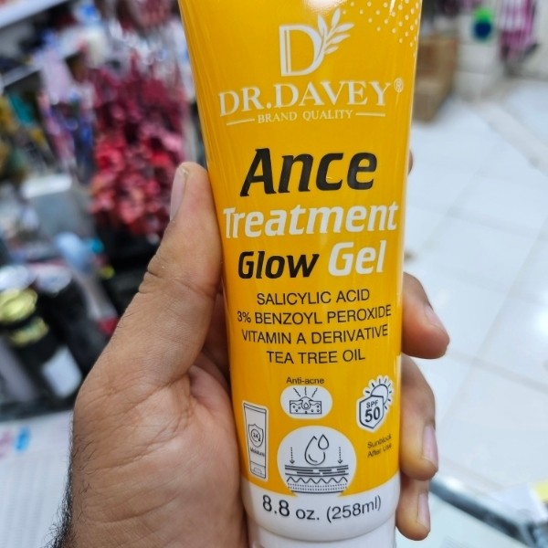 ژل ضد جوش دکتر دیوی 258 گرم 3٪ بنزوئیل پراکسید + سالیسیلیک اسید کنترل چربی و التهاب، درمان آکنه و ضد لک