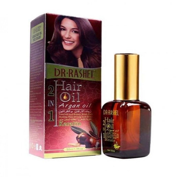 روغن مو و ریش آرگان و کراتینه 100% طبیعی مراکشی دکتر راشل 50 میل