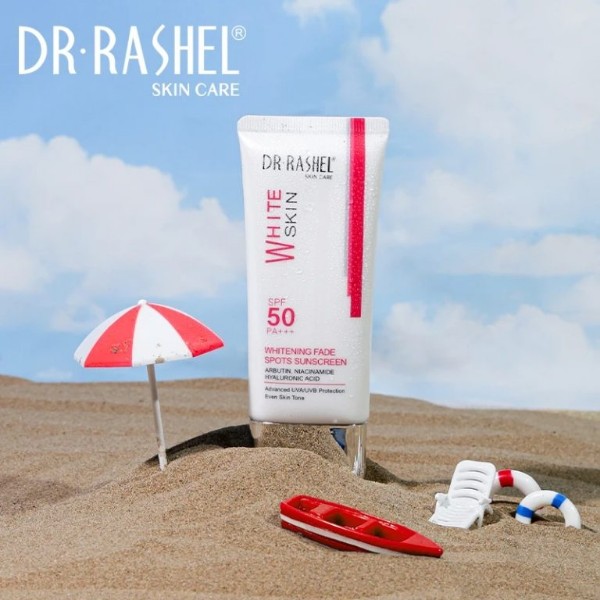 ضد آفتاب سفید کننده و ضد لک وایت اسکین دکتر راشل SPF50