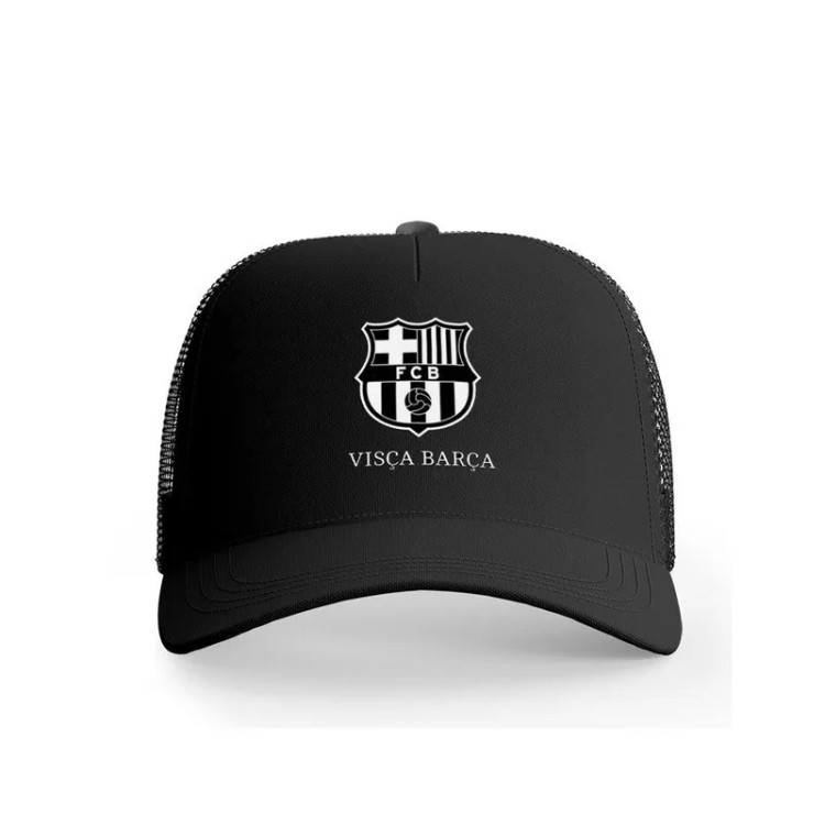 کلاه کپ پاد آفرین مدل فوتبالی بارسلونا کد 273 مناسب استایل اسپرت و روزمره
